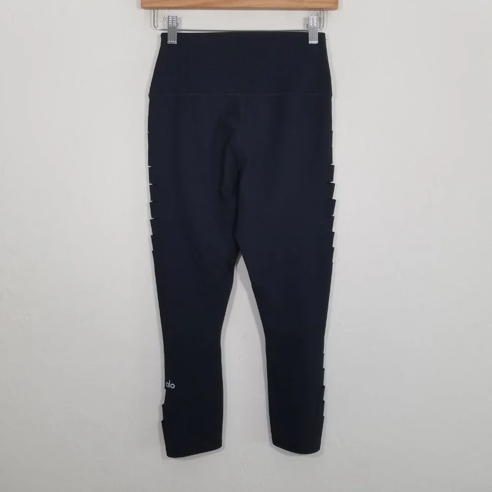 ALO Yoga High Rise Crop Legging Black Size S